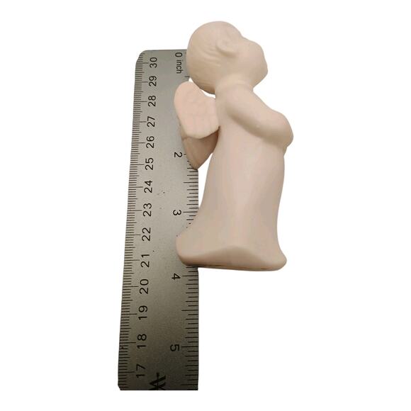 Schmid Bros 1950-1960's Porcelain Christmas Carolers Choir Boys Angels Set Of 4 - Picture 8 of 9